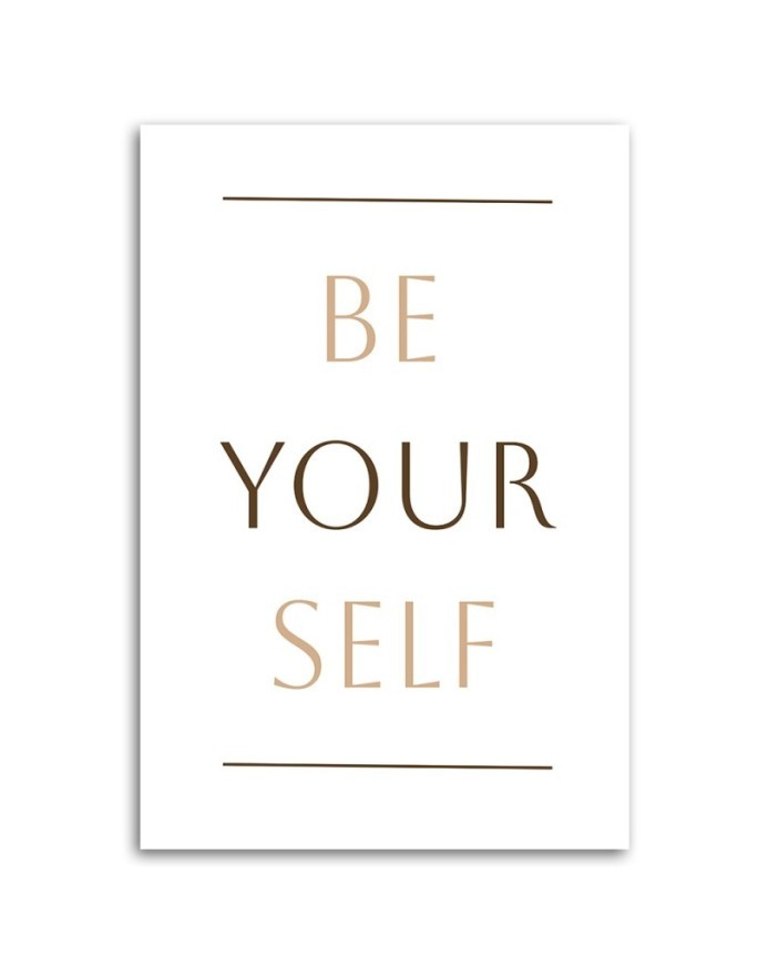 Modern canvas print on canvas - Inscription Be yourself