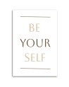 Modern canvas print on canvas - Inscription Be yourself