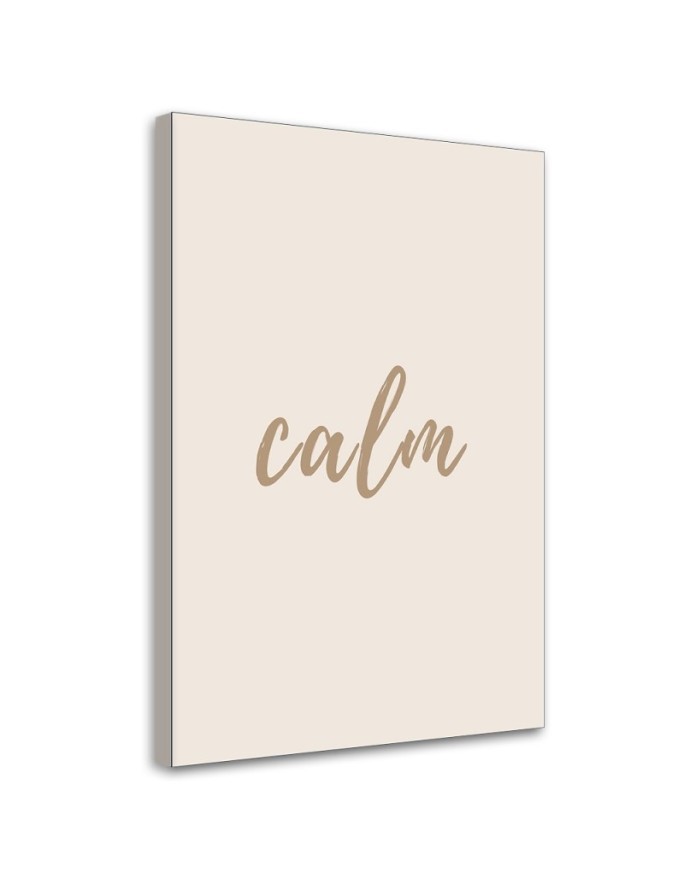 Wall painting for office - Inscription calm