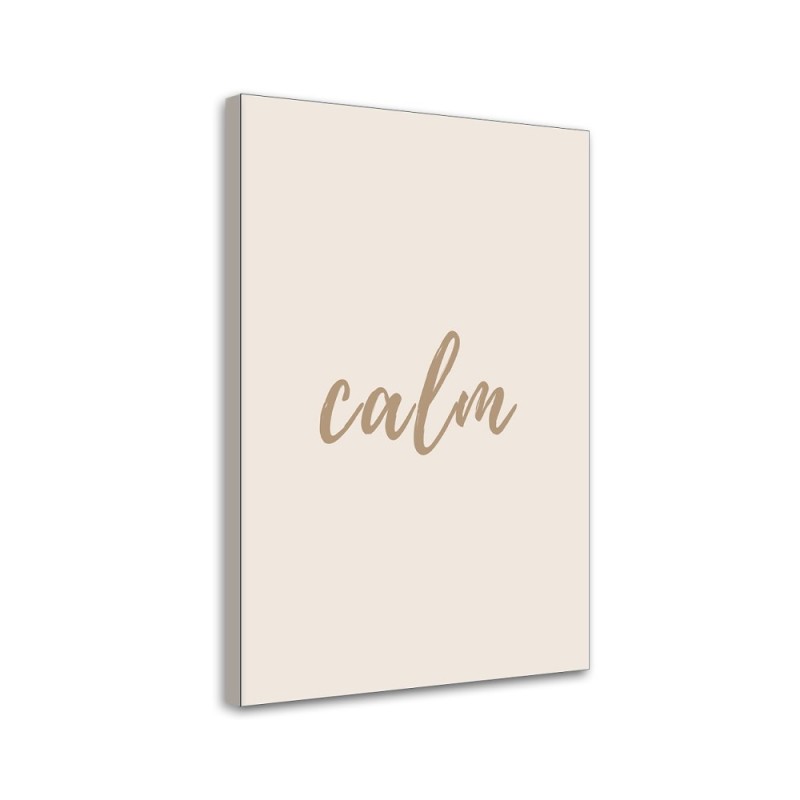 Wall painting for office - Inscription calm