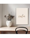 Wall painting for office - Inscription calm