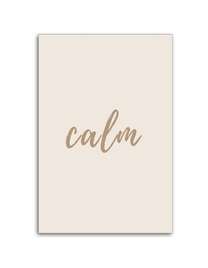 Wall painting for office - Inscription calm