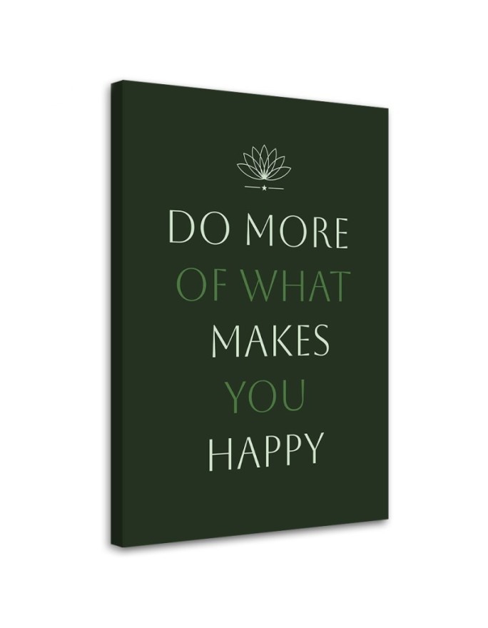 Canvas painting for hallway - Inscription Do what you like