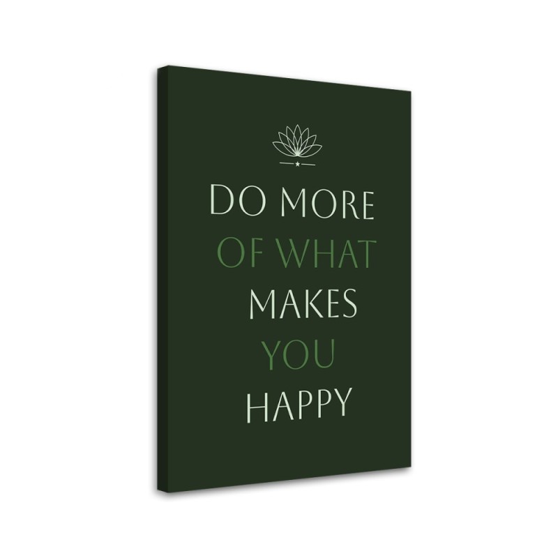 Canvas painting for hallway - Inscription Do what you like