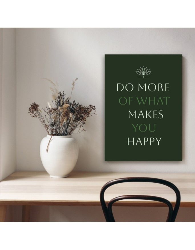 Canvas painting for hallway - Inscription Do what you like