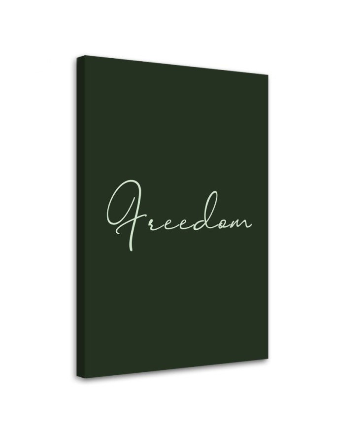 Typography painting for home - Freedom inscription