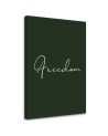 Typography painting for home - Freedom inscription