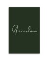 Typography painting for home - Freedom inscription