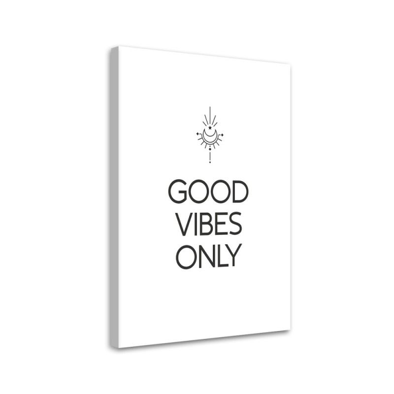 Typography painting - Good vibes inscription