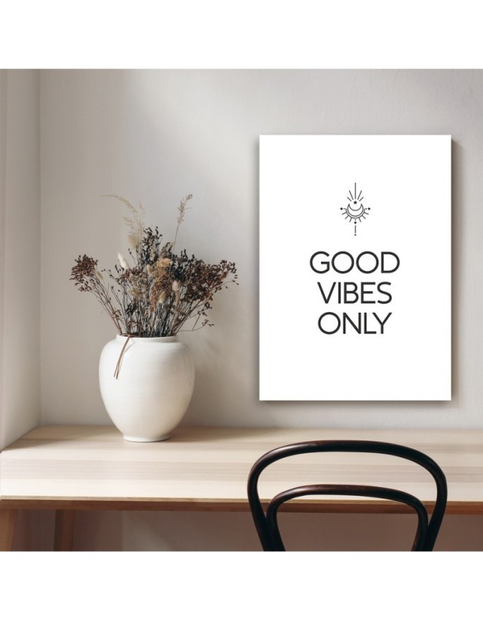 Typography painting - Good vibes inscription