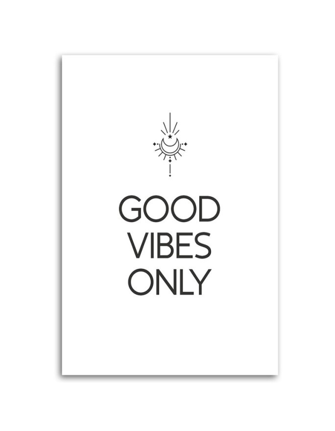 Typography painting - Good vibes inscription