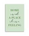 Letterpress painting for living room - Home inscription