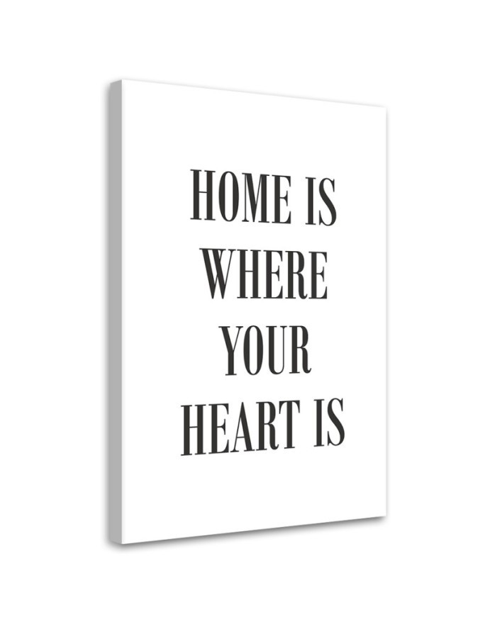 Image with inscriptions - Quote Home is where your heart is