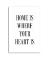 Image with inscriptions - Quote Home is where your heart is