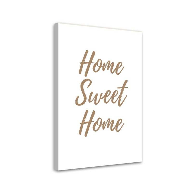 Letterpress painting for living room - Home Sweet Home