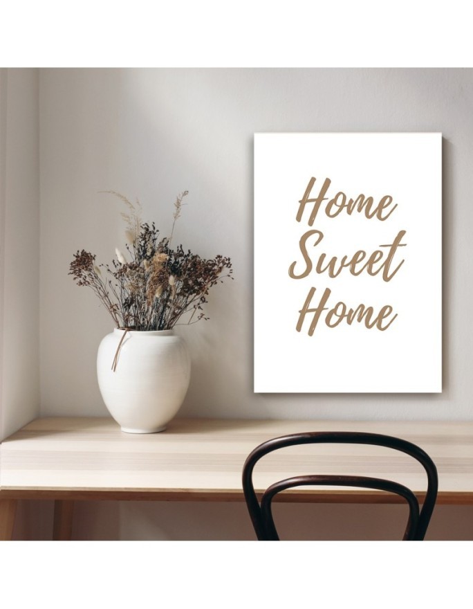Letterpress painting for living room - Home Sweet Home