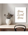 Letterpress painting for living room - Home Sweet Home