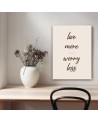Letterpress painting for living room - Quote Worry les