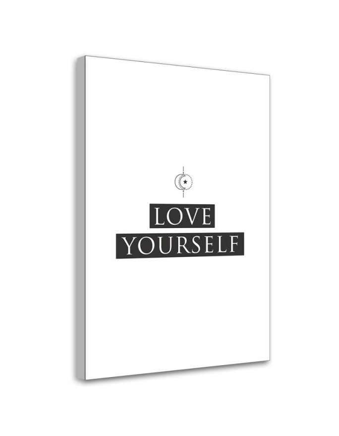 Wall picture - Love yourself inscription
