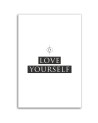 Wall picture - Love yourself inscription