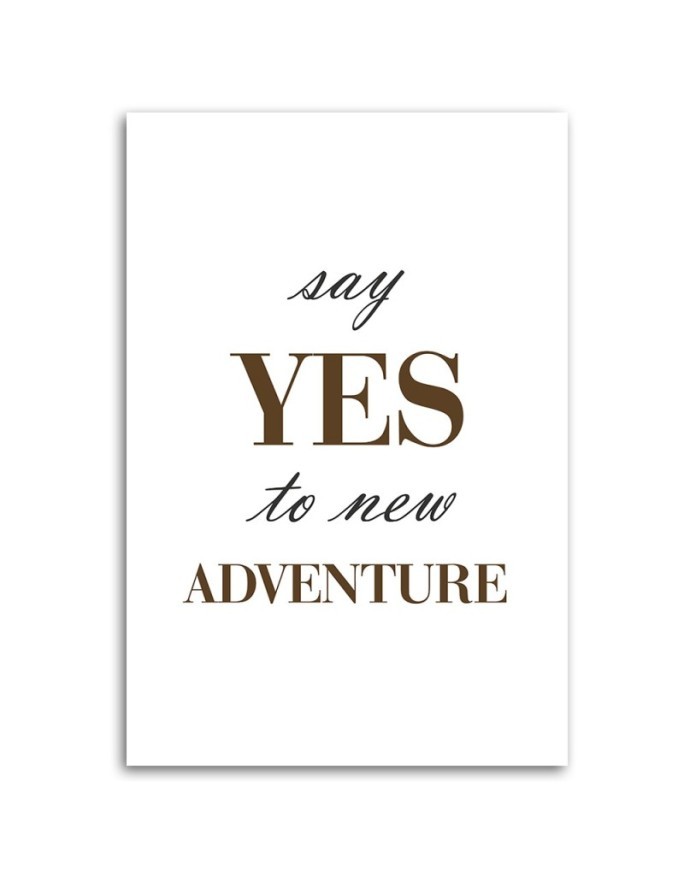 Picture with inscriptions for the living room - Say Yes inscription