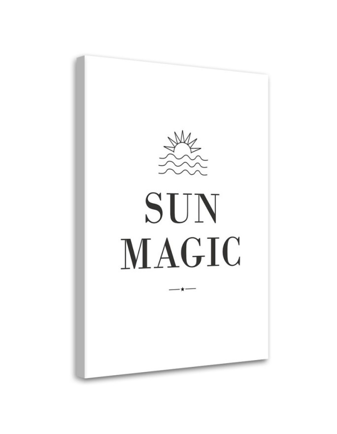 Decorative canvas painting - Sun Magic lettering