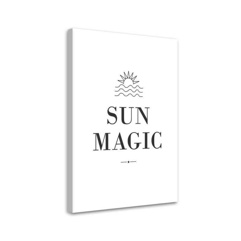 Decorative canvas painting - Sun Magic lettering