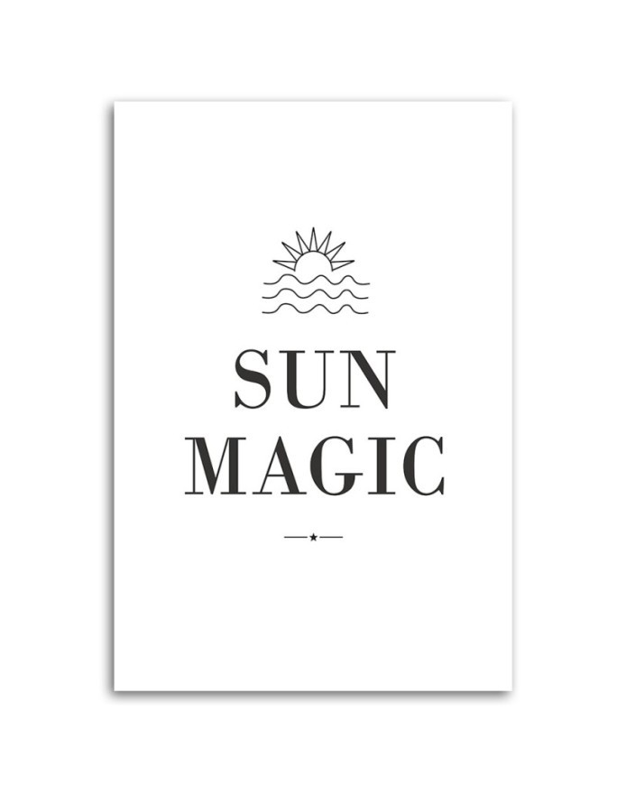 Decorative canvas painting - Sun Magic lettering