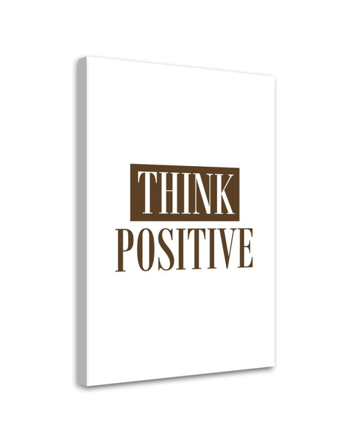 Interior wall picture - Inscription Think positive