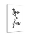 Modern canvas print with inscriptions -Time to grow