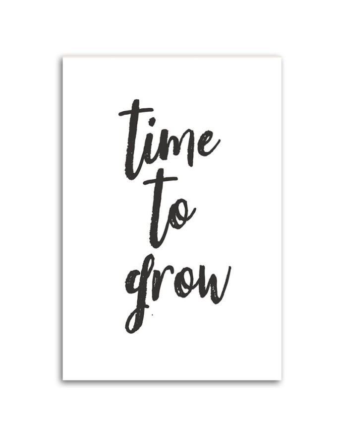 Modern canvas print with inscriptions -Time to grow