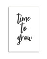 Modern canvas print with inscriptions -Time to grow
