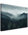 Living room wall painting - Forest in the mist