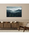 Living room wall painting - Forest in the mist