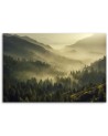 Decorative painting for canvas - Forest in fog landscape