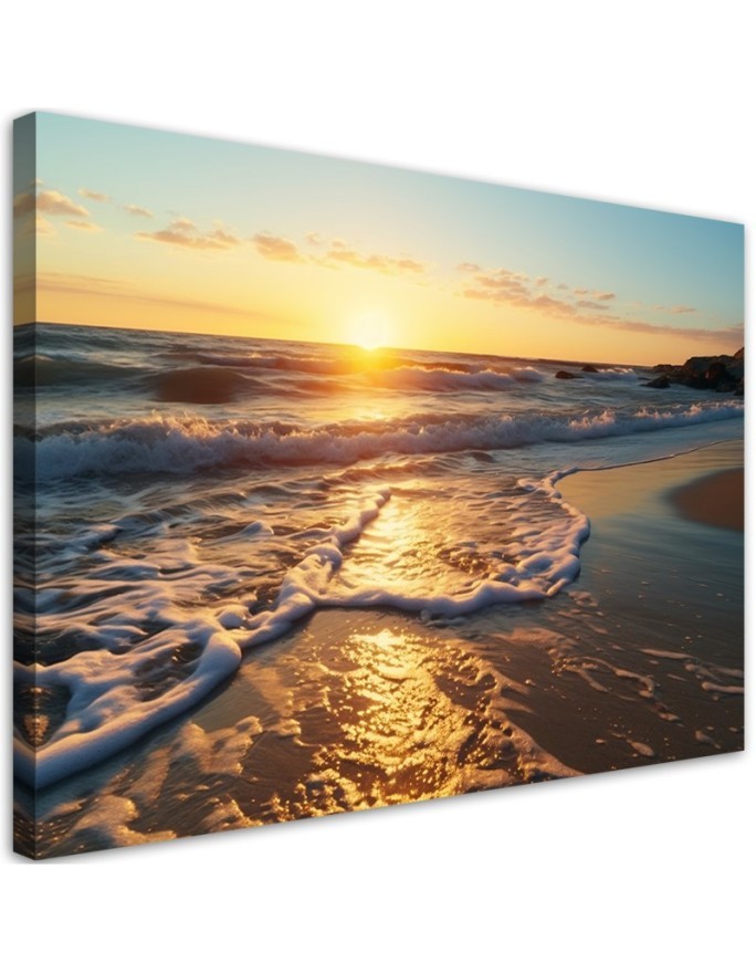 Canvas painting - Sunset on the beach