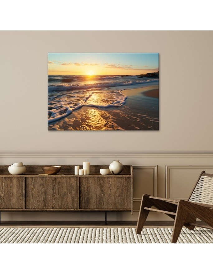 Canvas painting - Sunset on the beach
