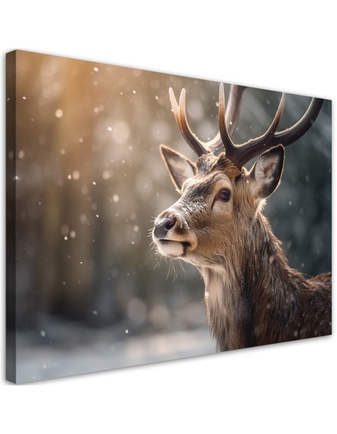 Printed painting for wall - Abstract deer