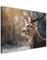 Printed painting for wall - Abstract deer