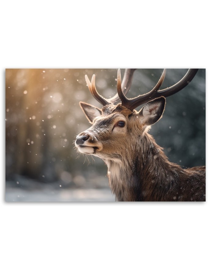 Printed painting for wall - Abstract deer