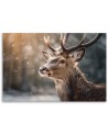 Printed painting for wall - Abstract deer