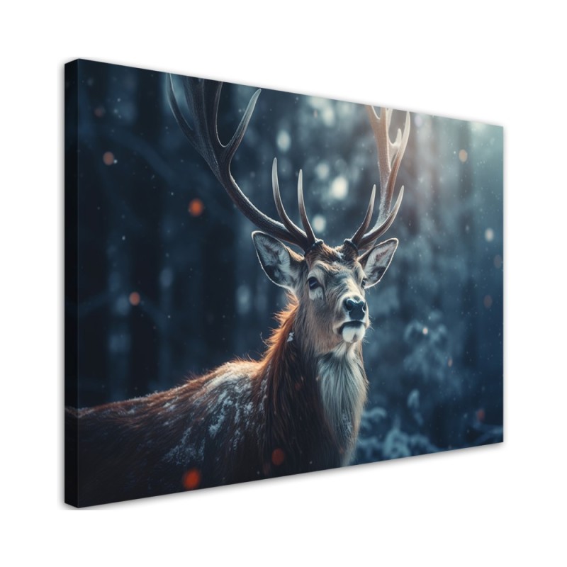 Canvas painting for room - Winter deer