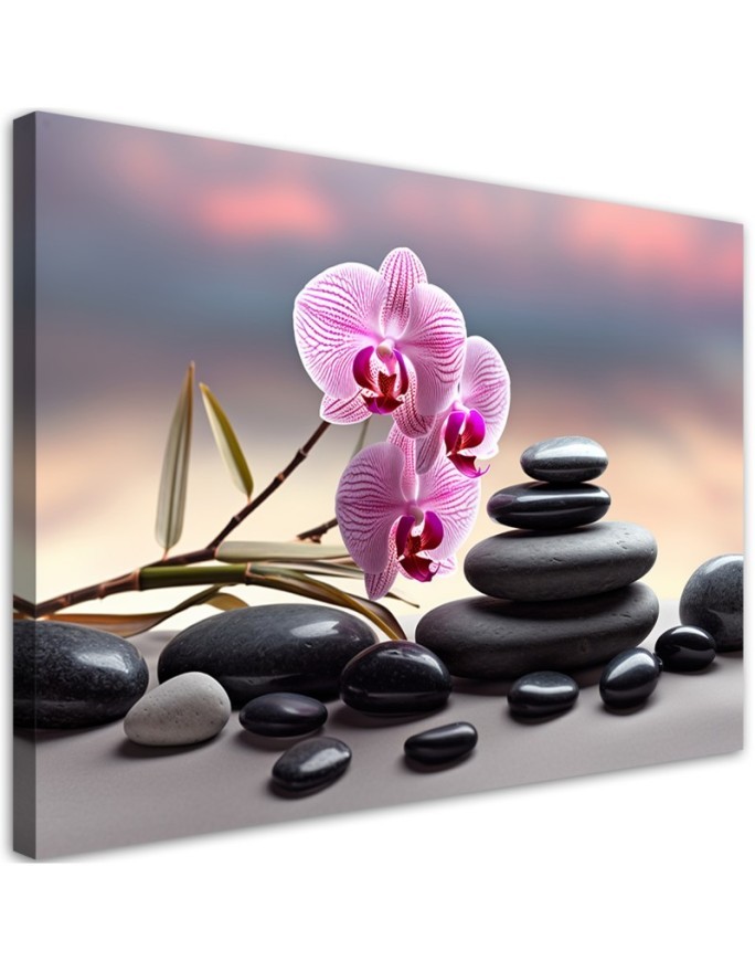 Living room wall painting - Orchid Zen Spa