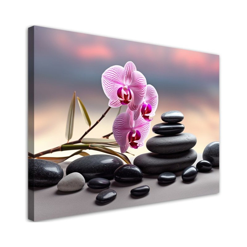 Living room wall painting - Orchid Zen Spa