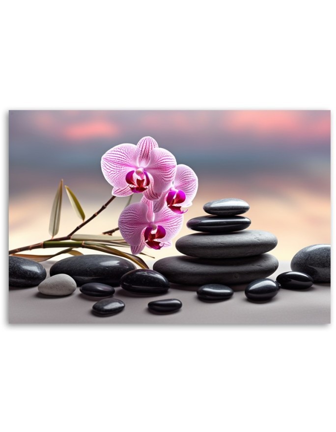 Living room wall painting - Orchid Zen Spa