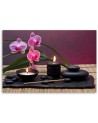 Contemporary wall painting - Orchid Stones Zen Spa