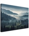 Modern canvas print for canvas - Forest in the mist