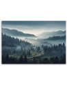 Modern canvas print for canvas - Forest in the mist