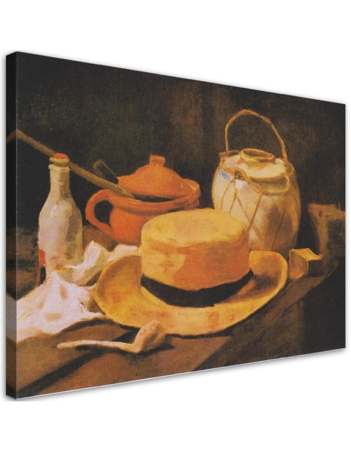 Canvas print reproduction - Still life with yellow hat | FEEBY