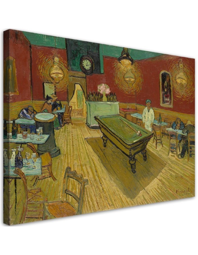 Canvas print reproduction - Vincent van Gogh's Night Café | FEEBY